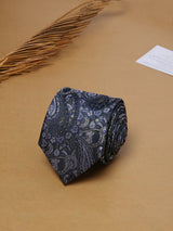 Blue Paisley Teflon Silk Necktie - TOSSIDO