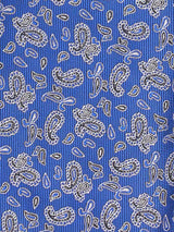 Blue Paisley Woven Cravat & Pocket Square Set - TOSSIDO