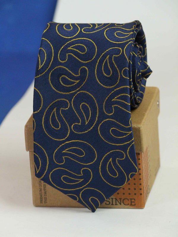 Blue Paisley Woven Necktie - TOSSIDO