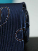 Blue Paisley Woven Silk Necktie - TOSSIDO