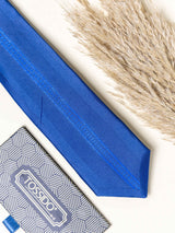 Blue Panel Necktie Gift - set - TOSSIDO