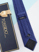 Blue Polka Broad Necktie - TOSSIDO