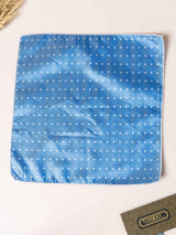 Blue Polka Jacquard Pocket Square - TOSSIDO