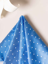 Blue Polka Jacquard Pocket Square - TOSSIDO