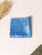 Blue Polka Jacquard Pocket Square - TOSSIDO