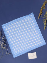 Blue Polka Silk Pocket Square - TOSSIDO