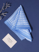 Blue Polka Silk Pocket Square - TOSSIDO