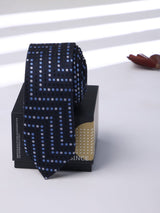 Blue Polka Skinny Necktie - TOSSIDO
