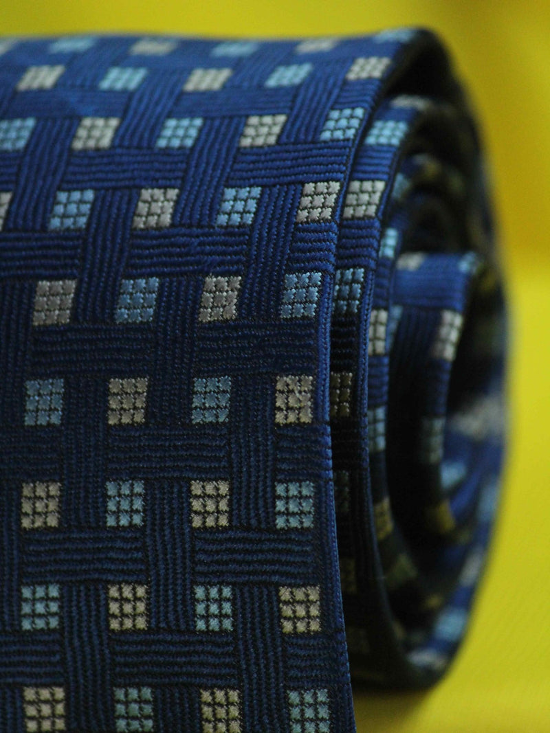 Blue Polyester Necktie - TOSSIDO