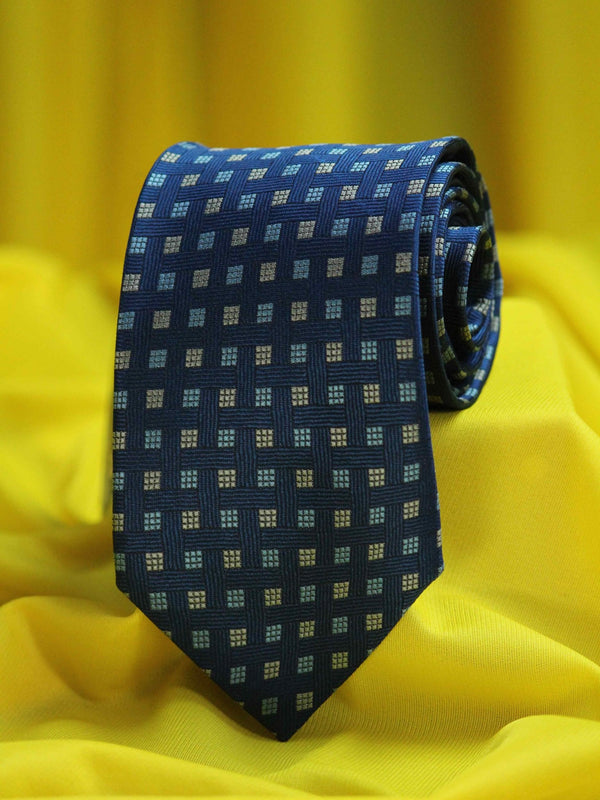 Blue Polyester Necktie - TOSSIDO