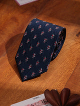 Blue Santa Printed Necktie - TOSSIDO