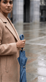 Blue Solid Capsule Umbrella - TOSSIDO