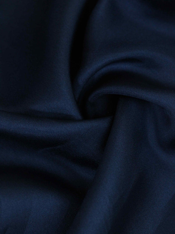 Blue Solid Silk Pocket Square - TOSSIDO