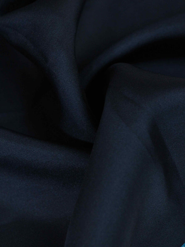 Blue Solid Silk Pocket Square - TOSSIDO