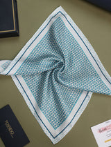 Blue Starfish Silk Pocket Square - TOSSIDO
