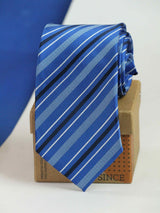 Blue Stripe Woven Necktie - TOSSIDO