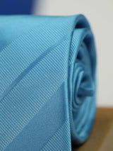 Blue Stripe Woven Necktie - TOSSIDO