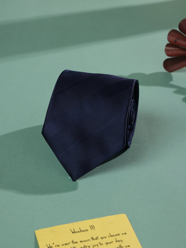 Blue Stripe Woven Necktie - TOSSIDO