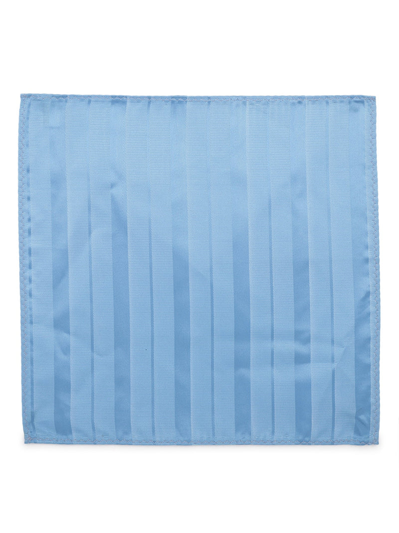 Blue Striped Necktie & Pocket Square Giftset - TOSSIDO