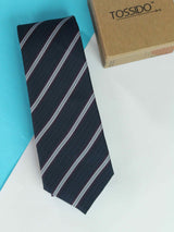 Blue Striped Tie - TOSSIDO