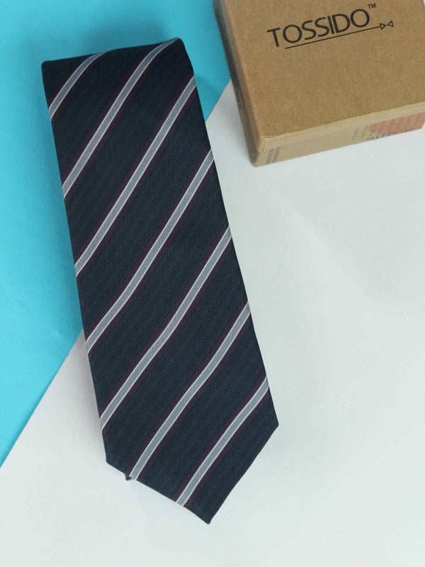 Blue Striped Tie - TOSSIDO