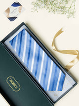 Blue Stripes Broad + Long Necktie - TOSSIDO