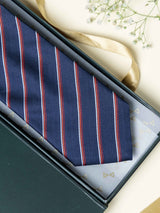 Blue Stripes Broad + Long Necktie - TOSSIDO
