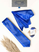 Blue Stripes Necktie Gift - set - TOSSIDO