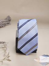 Blue Stripes Woven Necktie - TOSSIDO