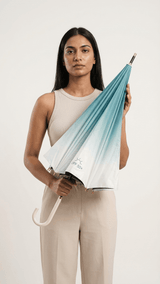 Blue & White Merger Umbrella - TOSSIDO