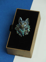 Blue Wolf Brooch - TOSSIDO