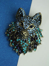 Blue Wolf Brooch - TOSSIDO