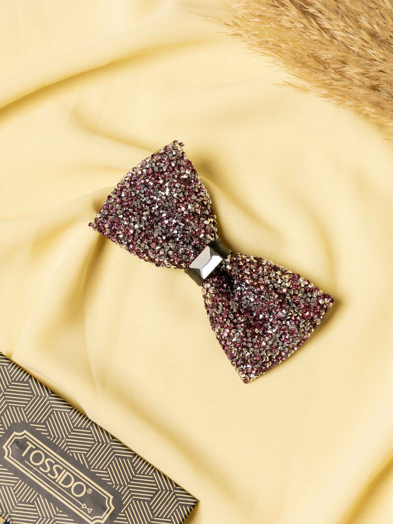 Blush Aurora Beaded Bowtie - TOSSIDO