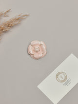 Blush Pink Camellia Brooch - TOSSIDO