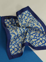 Blushing Blue Pocket Square - TOSSIDO