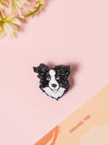 Border Collie Enamel Pin - TOSSIDO