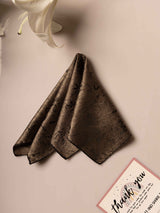 Bronze Floral Jacquard Pocket Square - TOSSIDO