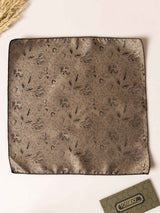 Bronze Floral Jacquard Pocket Square - TOSSIDO