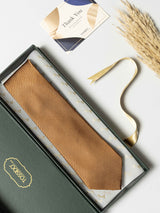 Bronze Pure Silk Necktie (Teflon Coated) - TOSSIDO