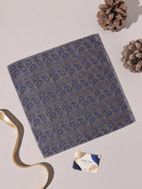 Brown & Blue Paisley Performance Silk™ Pocket Square - TOSSIDO
