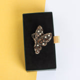 Brown Butterfly Brooch - TOSSIDO