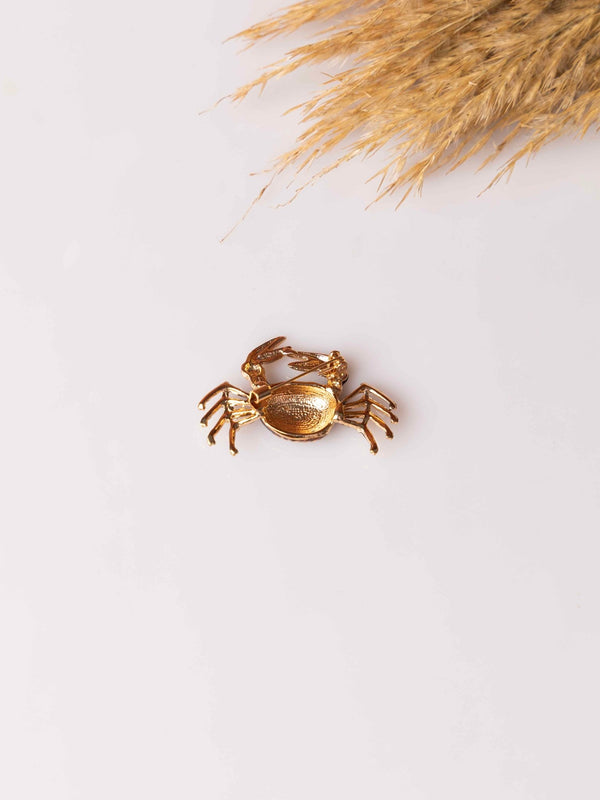 Brown Crab Brooch - TOSSIDO