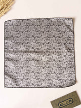 Brown Floral Jacquard Pocket Square - TOSSIDO