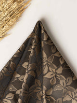 Brown Floral Jacquard Pocket Square - TOSSIDO