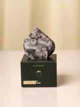 Brown Floral Jacquard Pocket Square - TOSSIDO