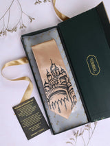 Brown Hand - Painted Woven Necktie - Monument - TOSSIDO