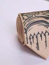 Brown Hand - Painted Woven Necktie - Monument - TOSSIDO