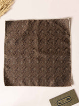 Brown Paisley Jacquard Pocket Square - TOSSIDO