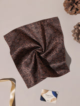Brown Paisley Performance Silk™ Pocket Square - TOSSIDO