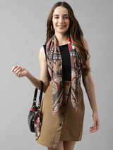 Brown Paisley Scarf & Scarf Bag Set - TOSSIDO